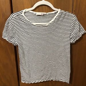 Black and White Stripped “So” top